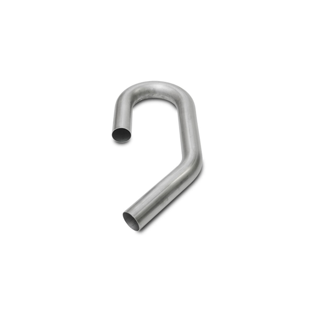 Vibrant Exhaust Pipe 2611; UJ Mandrel Bend 1.650 mm 3.000 in. 45 deg. and 180 deg. Natural 304 Stainless Steel 
