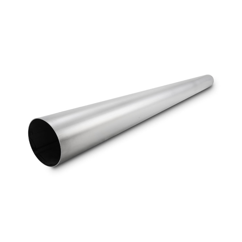 Vibrant Exhaust Pipe 2644; 16 Gauge 4.000 in. Straight Natural 304 Stainless Steel 