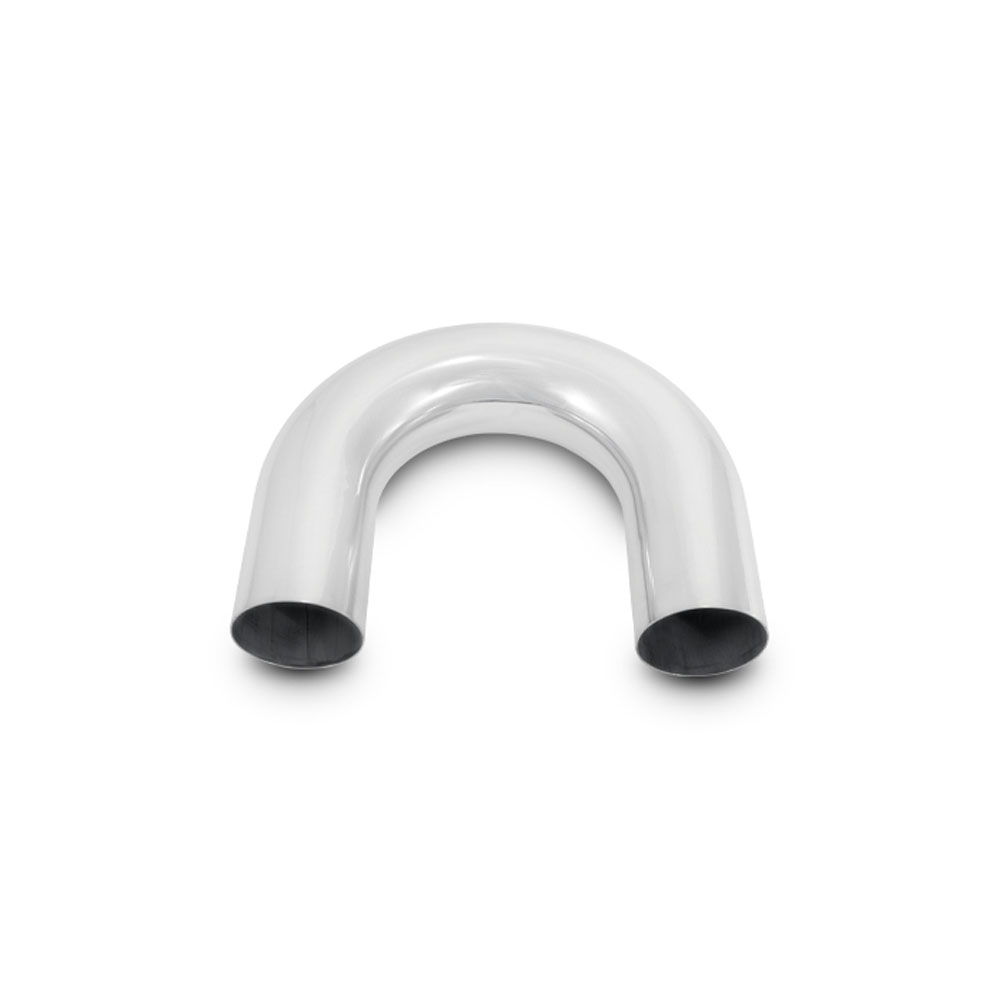 Vibrant Air Intake Tube 2867; 1.700 mm 2.500 in. 180 deg. Polished Aluminum 