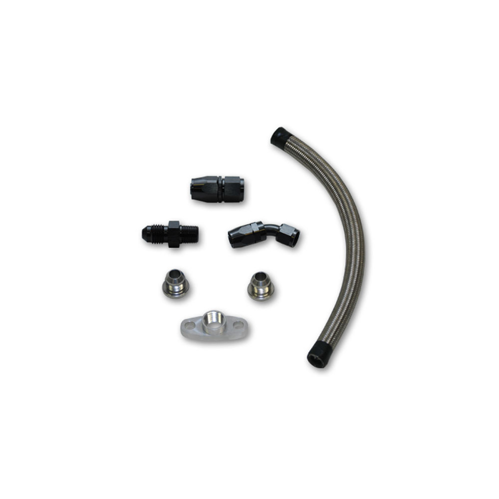 Vibrant Performance Turbocharger Oil Return Line 10281; GT15 to GT35 Turbo Drain Line 