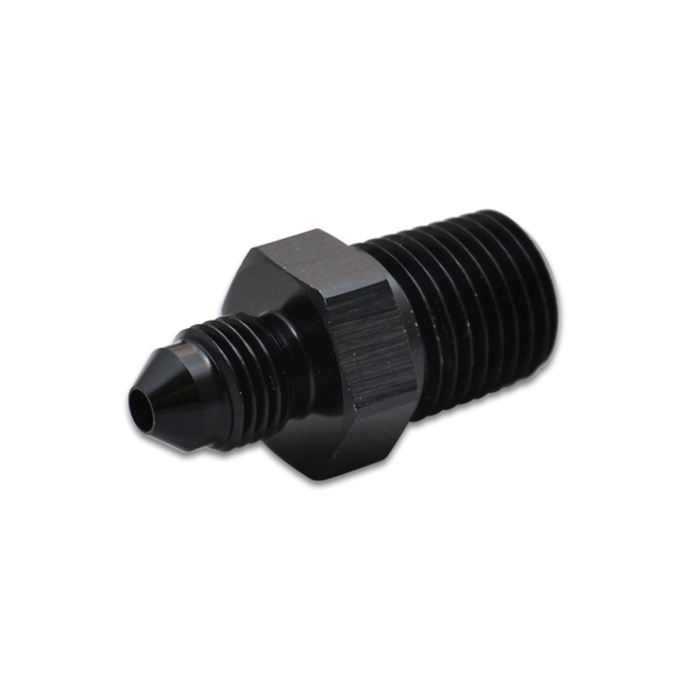 Vibrant Performance AN Fitting 10293; AN to NPT Adapter Black -04AN Male Straight 1/8 in. NPT Male 