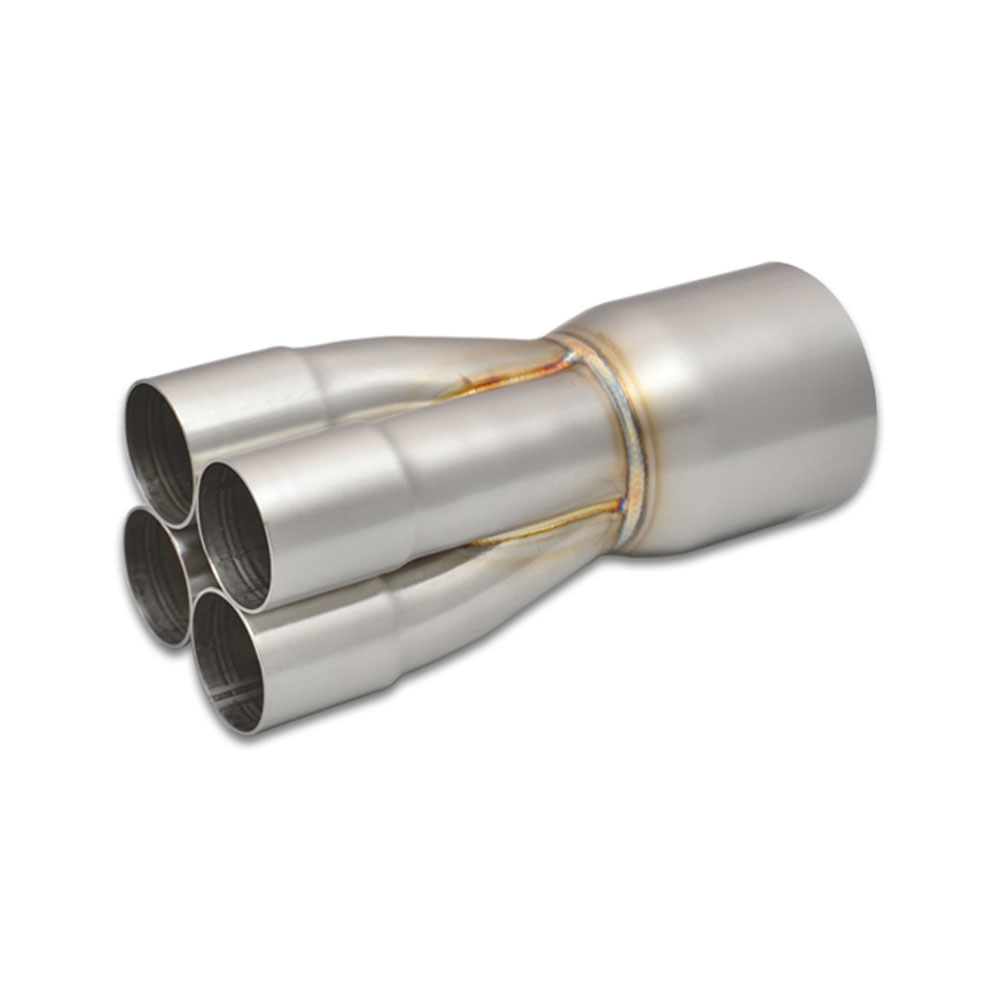 Vibrant Performance Exhaust Header Collector 10303; 1.750 in. 3.500 in. Slip Fit 4-1 Merge Collector Stainless Steel 