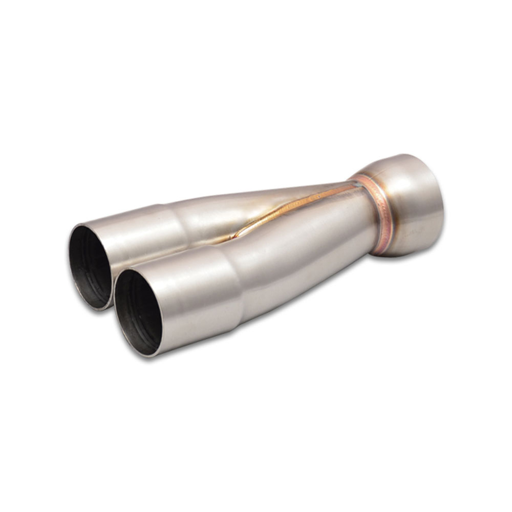 Vibrant Performance Exhaust Header Collector 10353; 1.750 in. 2.250 in. Slip Fit 2-1 Merge Collector Stainless Steel 