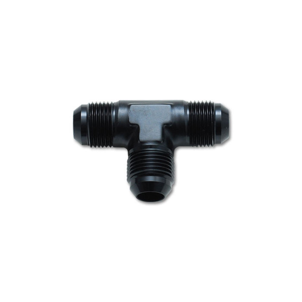 Vibrant Performance AN Fitting 10480; AN to AN Tee Black -03AN Male Tee -03AN Male -03AN Male 