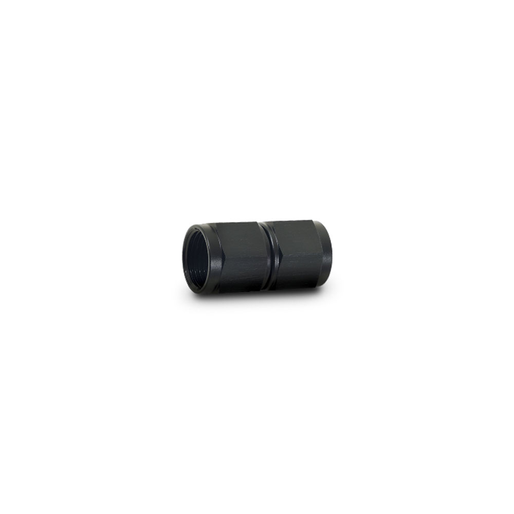 Vibrant Performance AN Fitting 10700; AN to AN Coupler AN to AN Coupler Black -03AN Female Straight -03AN Female 