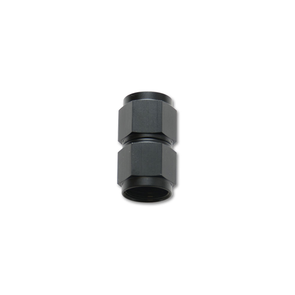Vibrant Performance AN Fitting 10700; AN to AN Coupler AN to AN Coupler Black -03AN Female Straight -03AN Female 