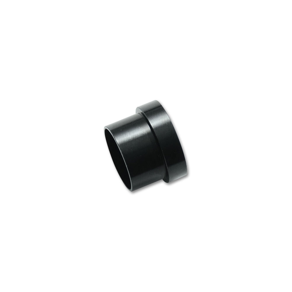 Vibrant Performance Tube Fitting 10761; Tube Sleeve Tube Sleeve Black Anodized 1/4 in. Tube Straight -04AN 