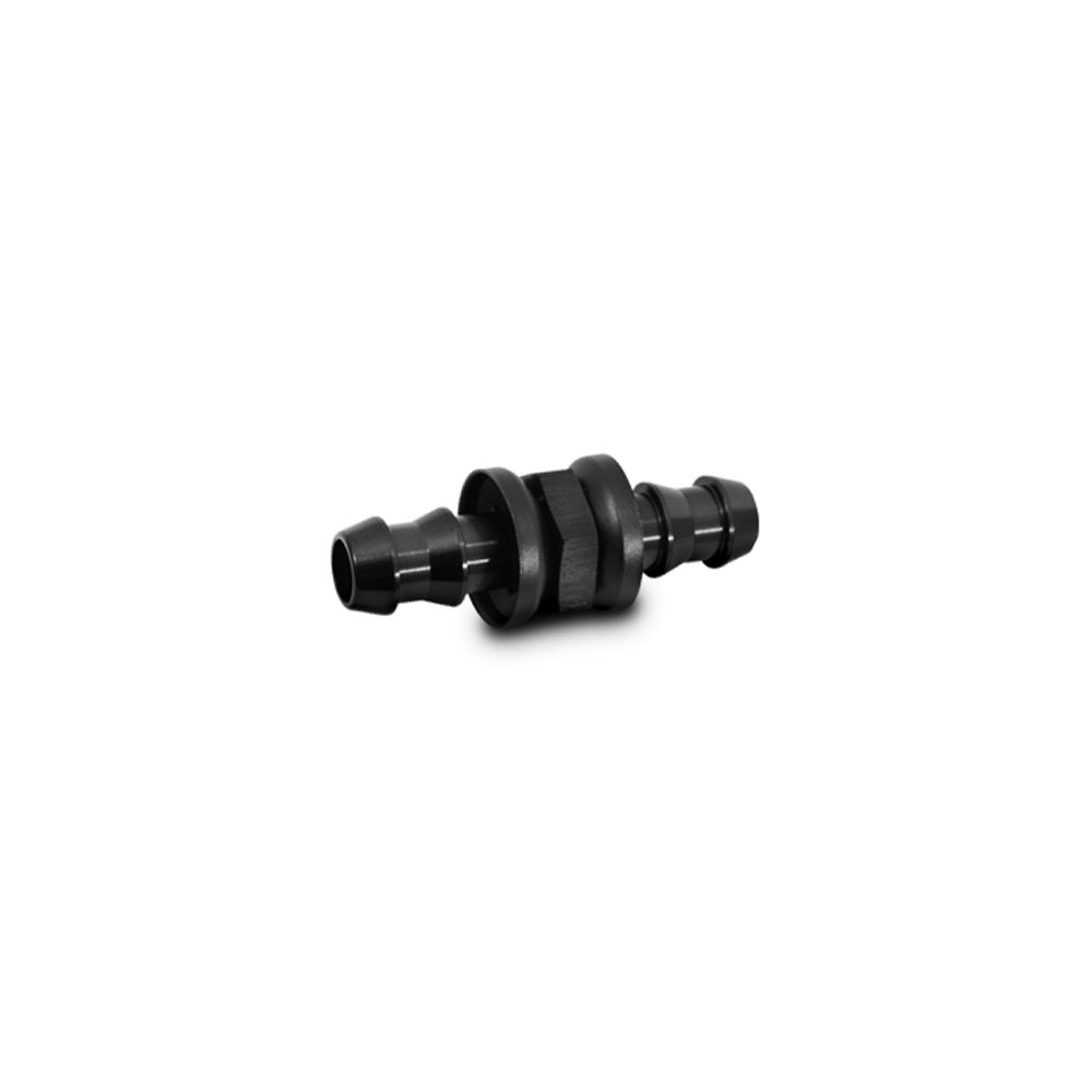 Vibrant Performance Hose End 11243; Push On Hose Union Union Black Anodized -10AN Hose Straight -10AN Hose 