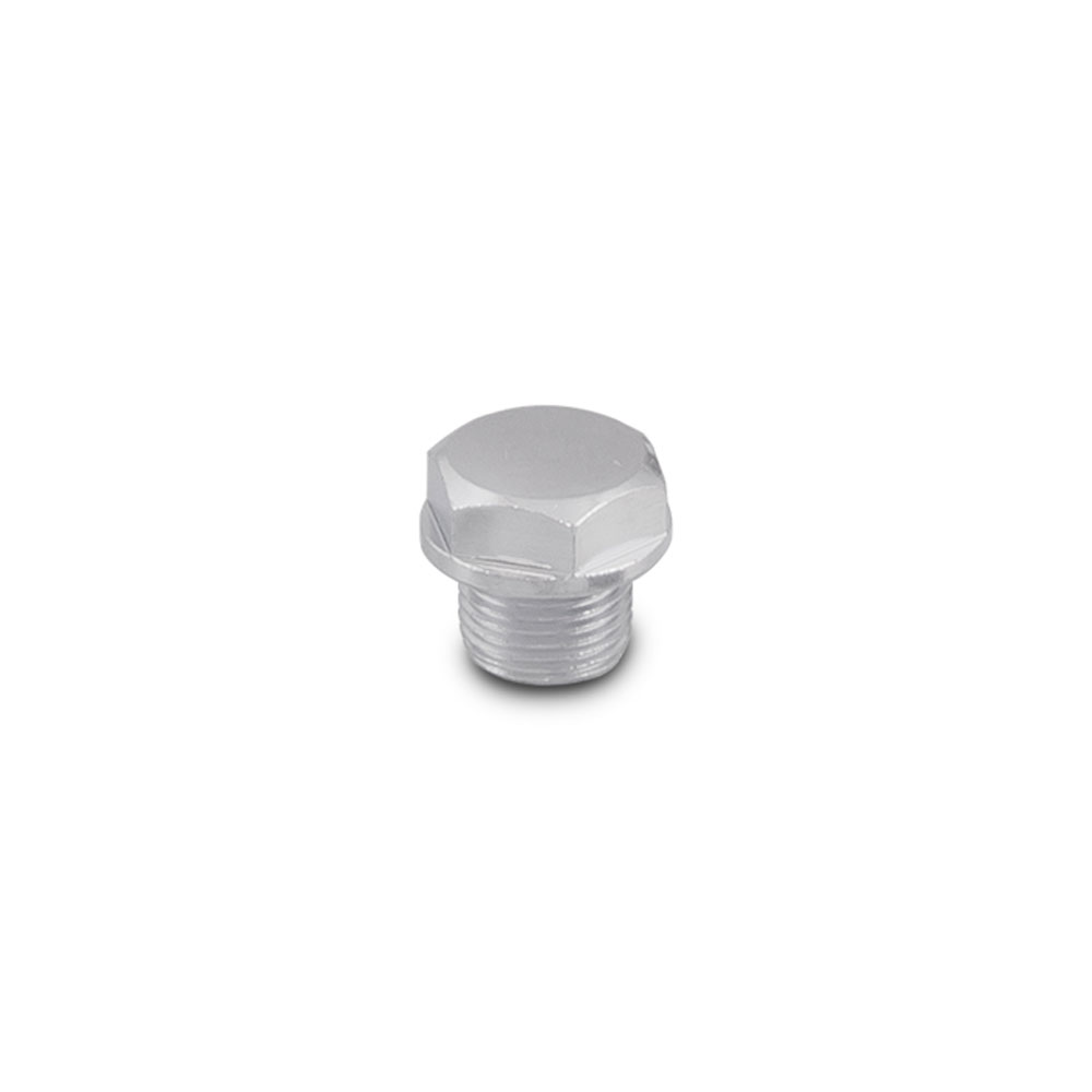 Vibrant Performance Metric Fitting 1195A; Hex Plug Zinc Plated M18 x 1.50 Straight 