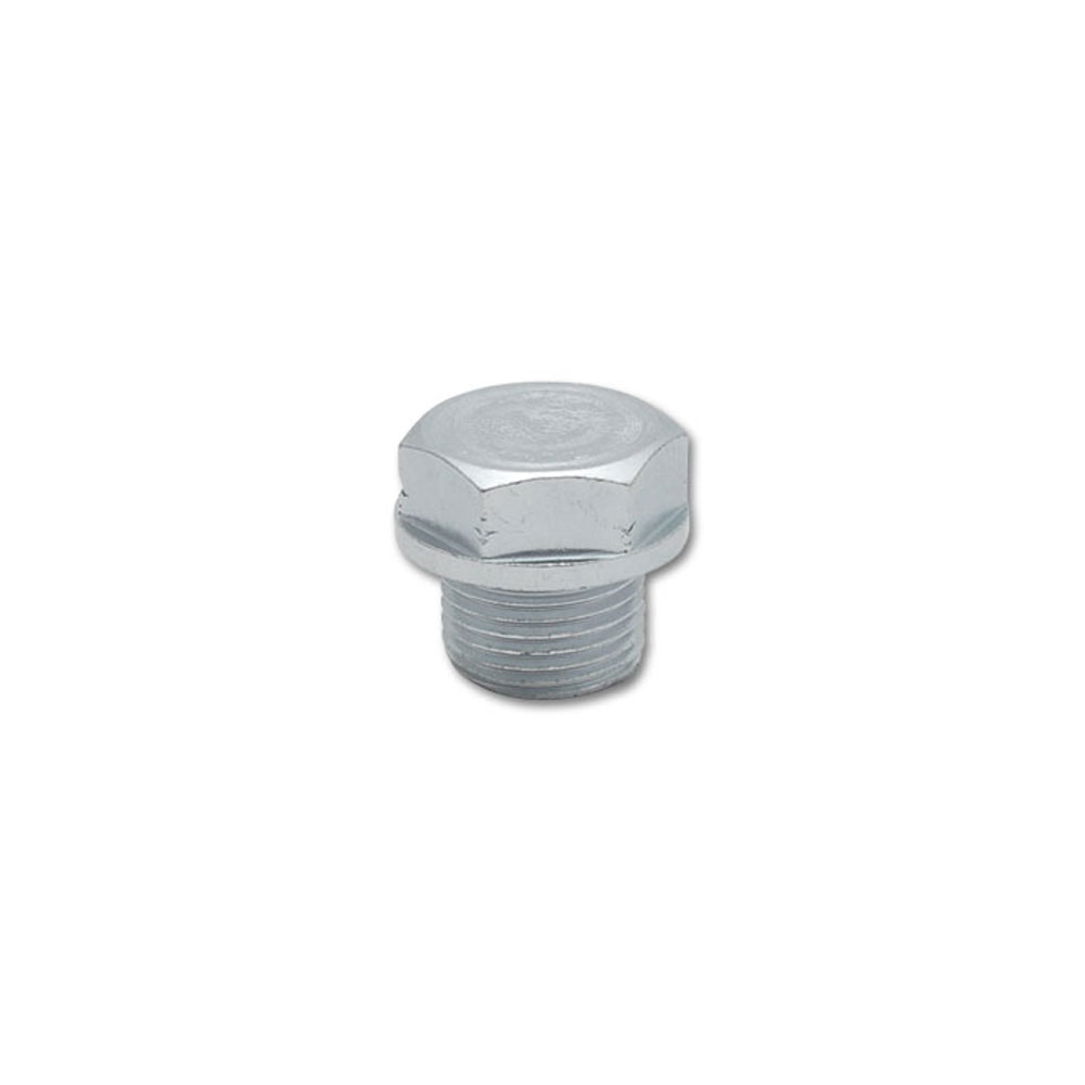 Vibrant Performance Metric Fitting 1195A; Hex Plug Zinc Plated M18 x 1.50 Straight 