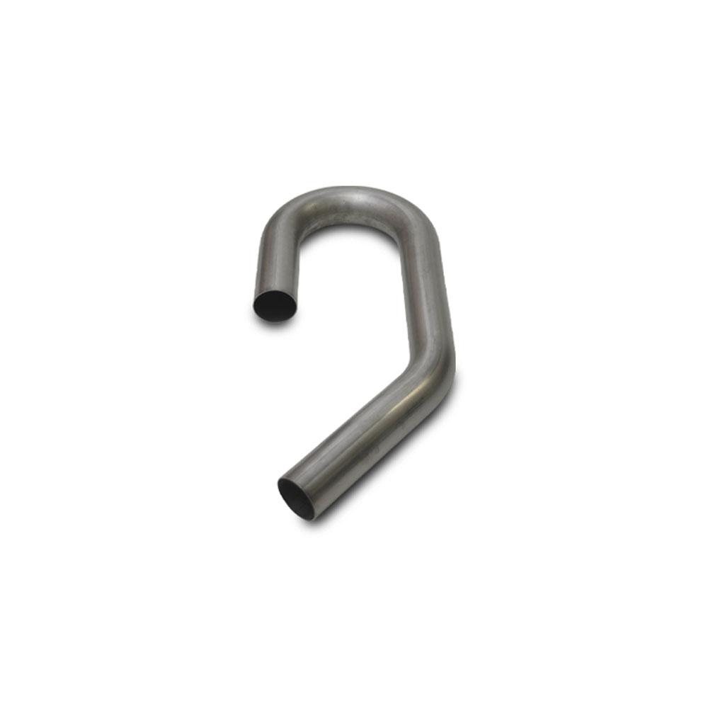 Vibrant Exhaust Pipe 12609; 16 Gauge 2.500 in. 45, 180 deg. Natural Aluminized Steel 