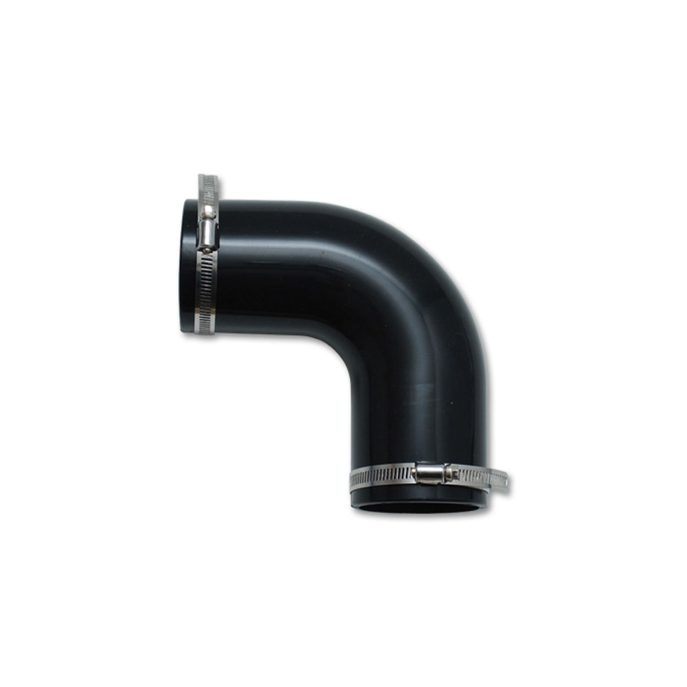 Vibrant Performance Hose Coupler 12721; Coupler 3.500 in. 3.500 in. 90 deg. Black Silicone Elbow 