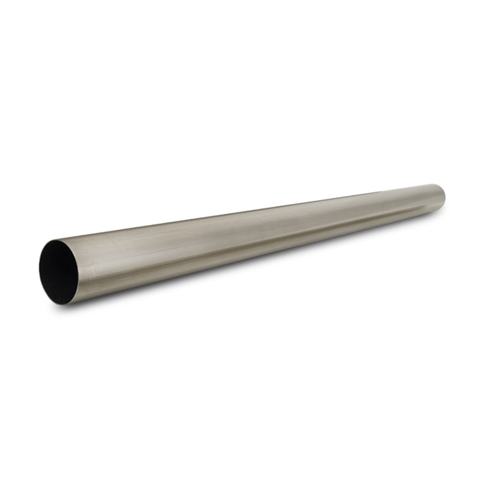 Vibrant Performance Exhaust Pipe 13372; 1.000 mm 2.500 in. Straight Natural Titanium 