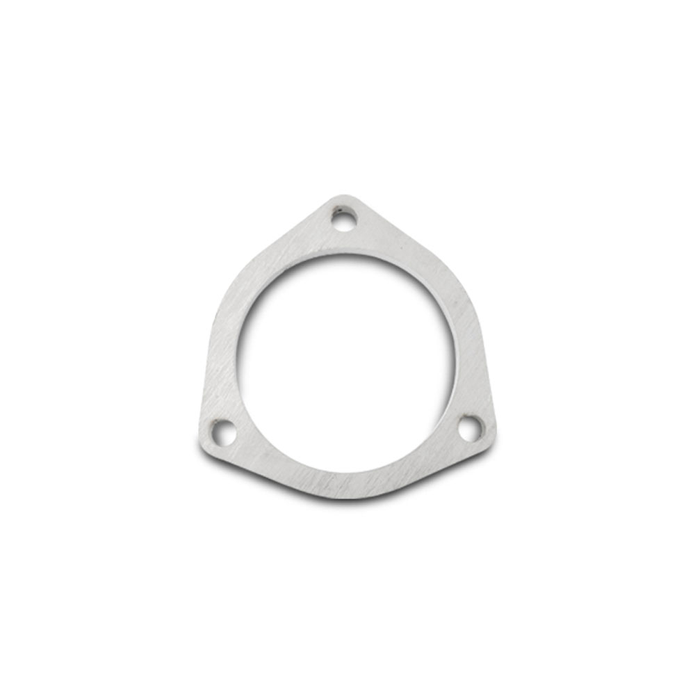 Vibrant Performance Exhaust Flange 1482; Round 2.500 in. 2.500 in. 3 Bolt Natural Stainless Steel 