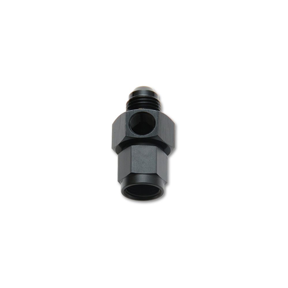Vibrant Performance AN Fitting 16488; AN to AN Coupler AN to AN Coupler Black -08AN Male Straight -08AN Female 