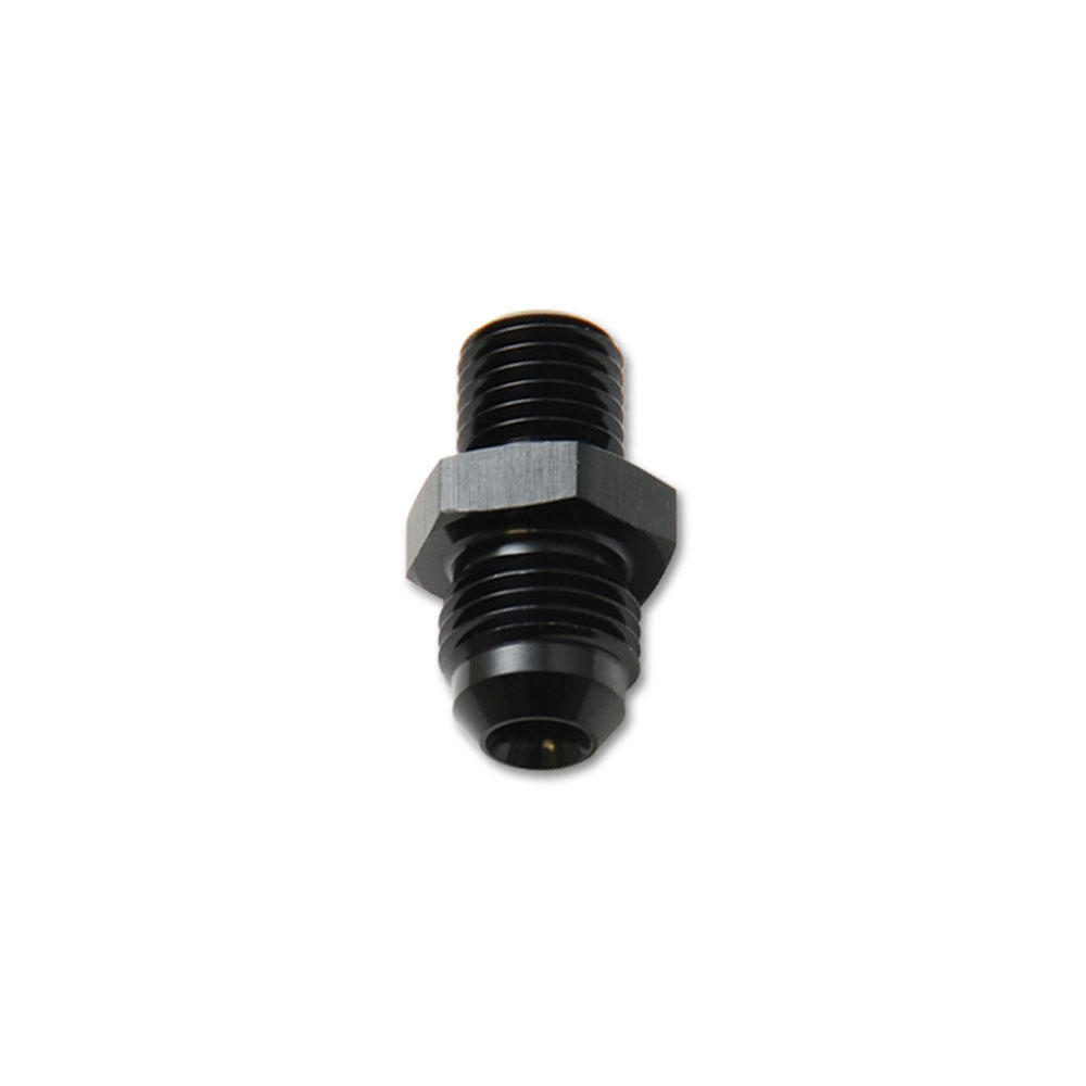 Vibrant Performance AN Fitting 16604; AN to Metric Adapter Black -04AN Male Straight 10.000 mm x 1.0 Male 