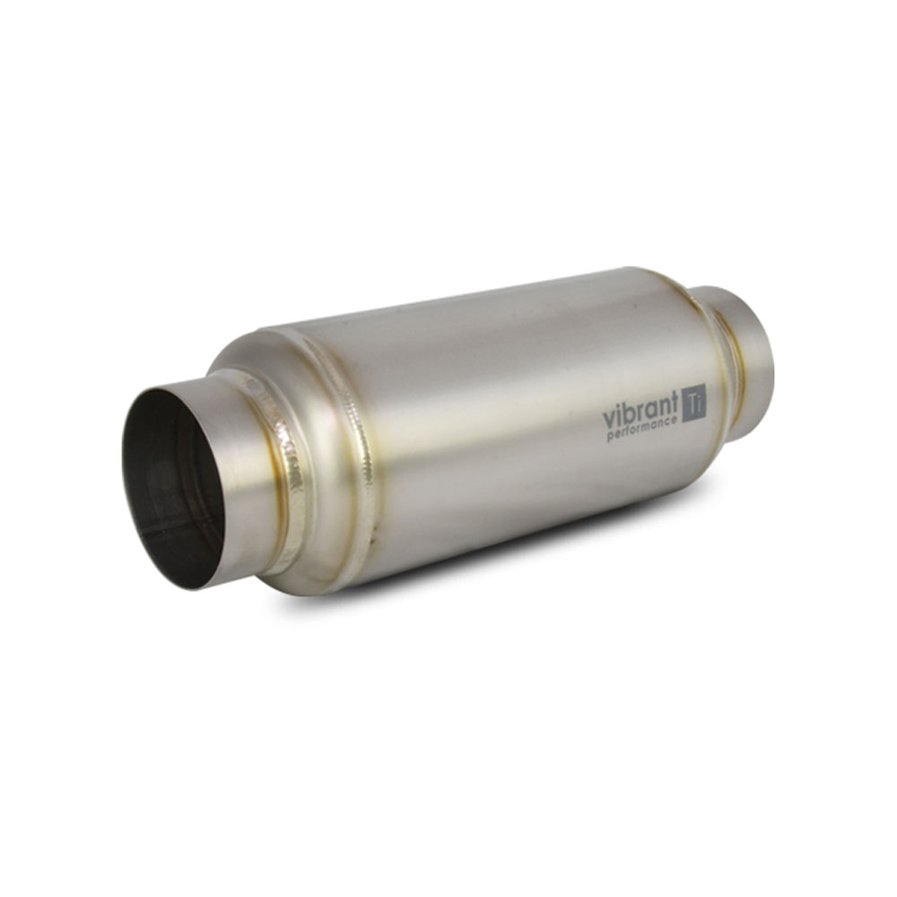 Vibrant Performance Exhaust Resonator 17525; Titanium 2.500 in. Center 2.500 in. Center 