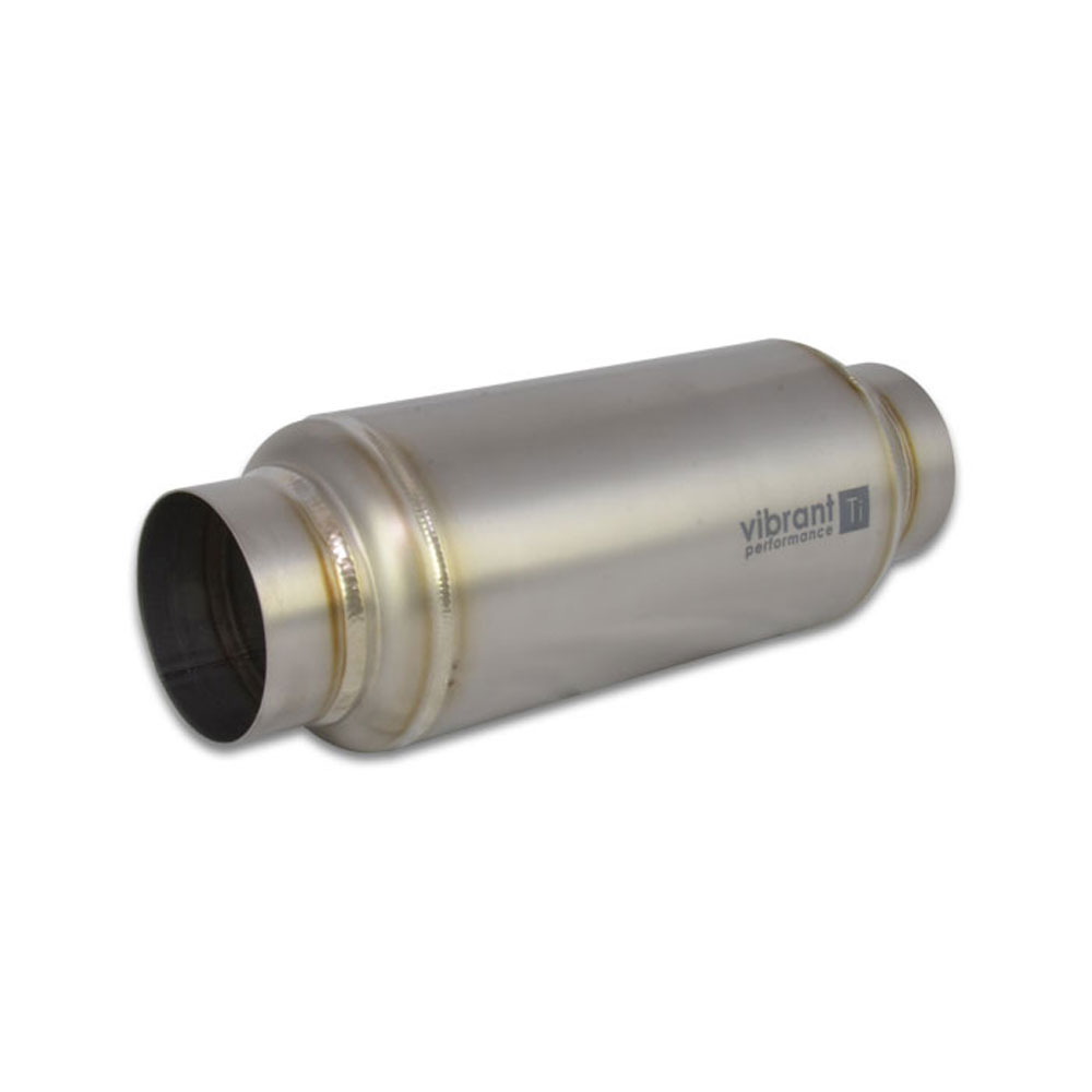 Vibrant Performance Exhaust Resonator 17525; Titanium 2.500 in. Center 2.500 in. Center 