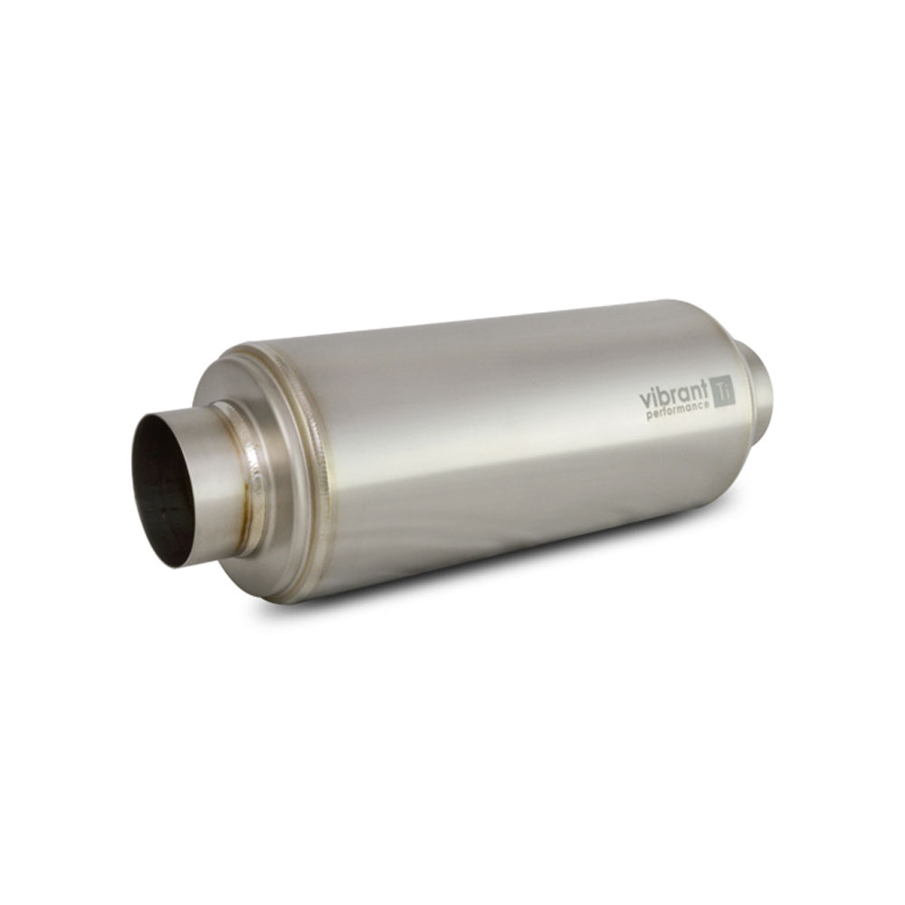 Vibrant Performance Exhaust Resonator 17527; Titanium 2.500 in. Center 2.500 in. Center 