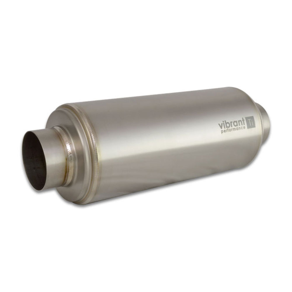 Vibrant Performance Exhaust Resonator 17527; Titanium 2.500 in. Center 2.500 in. Center 