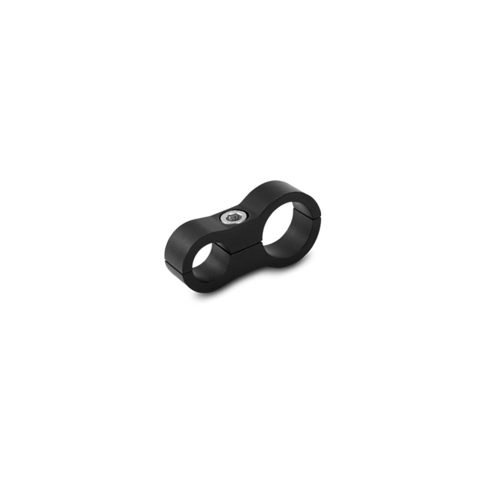 Vibrant Performance Hose Separator 20646; 2 Hose (1) -06AN, (1) -08AN Black Anodized Aluminum 