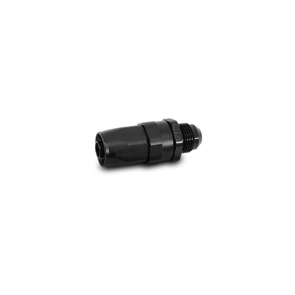 Vibrant Performance Fuel Hose Fitting 24006; Male AN Hose End Hose End Black Anodized -06AN Straight -06AN Male 