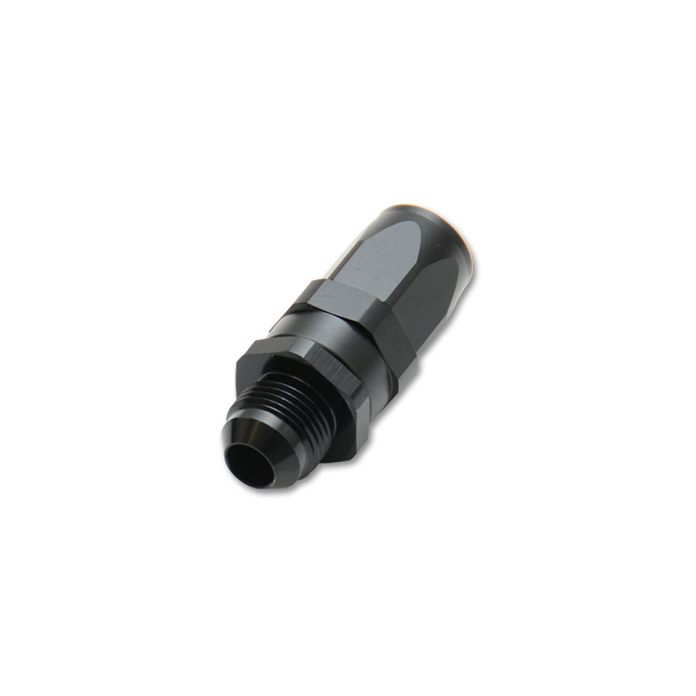 Vibrant Performance Fuel Hose Fitting 24006; Male AN Hose End Hose End Black Anodized -06AN Straight -06AN Male 