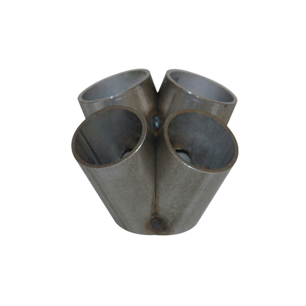 Vibrant Performance Exhaust Header Collector 2451; 1.875 in. Weld On Turbo 4 to 1 Merge Collector Stainless Steel 