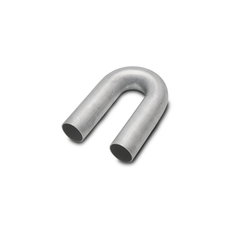 Vibrant Performance Exhaust Pipe 2624; Mandrel Bend 1.650 mm 2.000 in. 180 deg. Natural Stainless Steel 