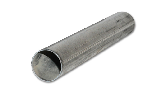 Vibrant Performance Exhaust Pipe 2641; 16 Gauge 2.500 in. Straight Natural 304 Stainless Steel 