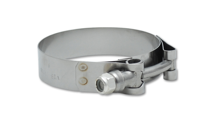 Vibrant Performance Hose Clamp 2789; 1.730 in. 1.950 in. Stainless Steel Natural T-Bolt 