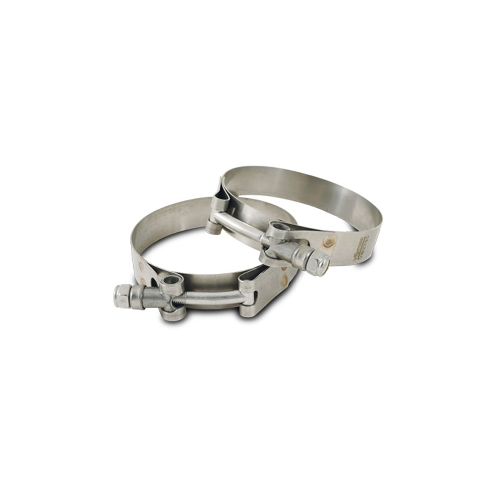 Vibrant Performance Hose Clamp 2795; 3.260 in. 3.500 in. Stainless Steel Natural T-Bolt 
