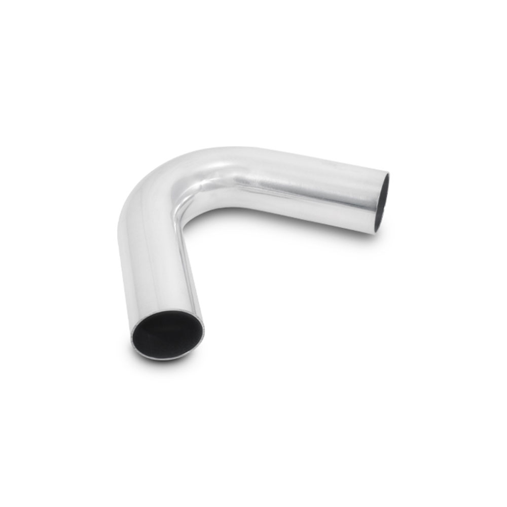 Vibrant Performance Air Intake Tube 2827; 1.500 mm 3.000 in. 120 deg. Polished Aluminum 