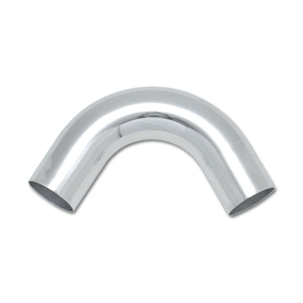 Vibrant Performance Air Intake Tube 2827; 1.500 mm 3.000 in. 120 deg. Polished Aluminum 