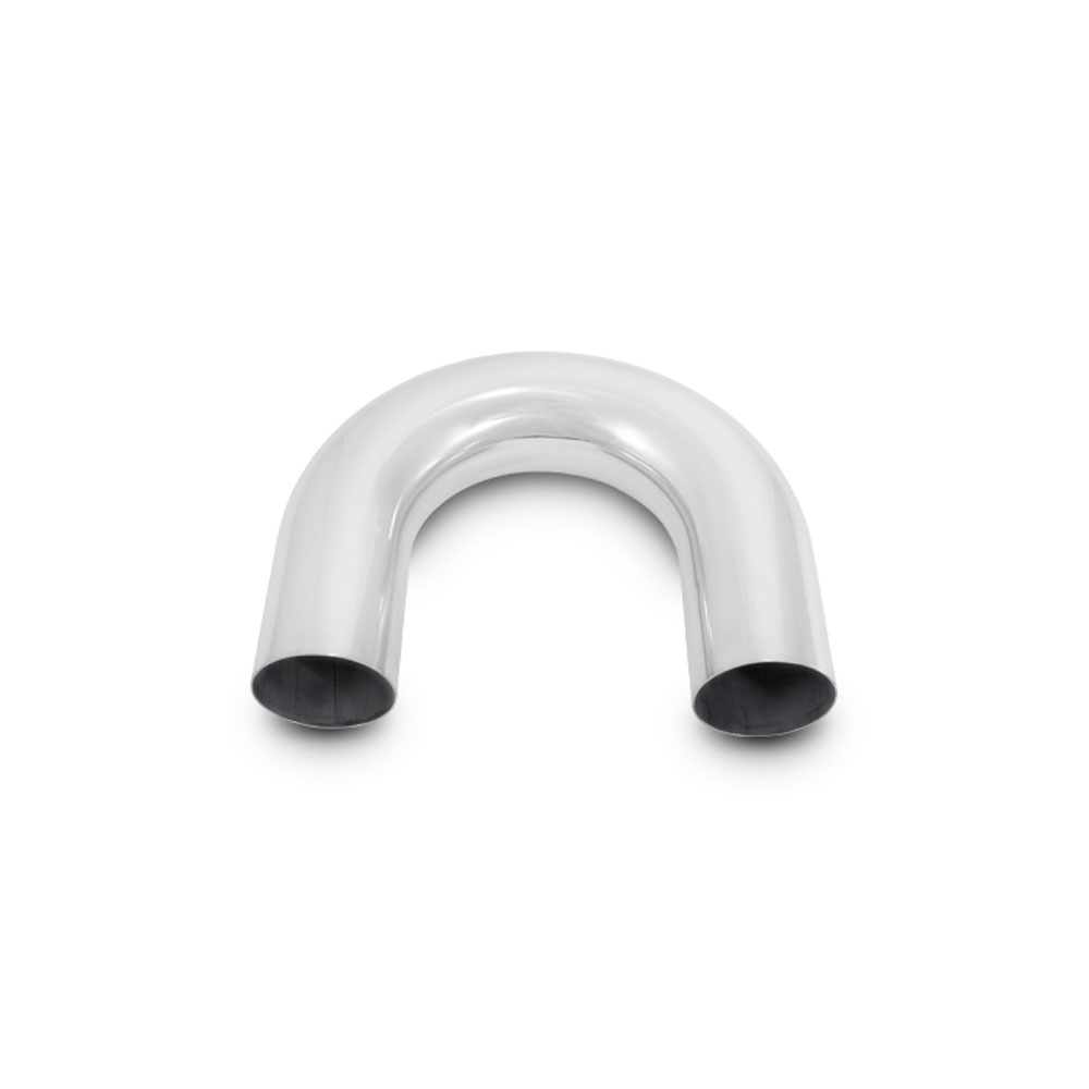 Vibrant Performance Air Intake Tube 2867; 1.700 mm 2.500 in. 180 deg. Polished Aluminum 