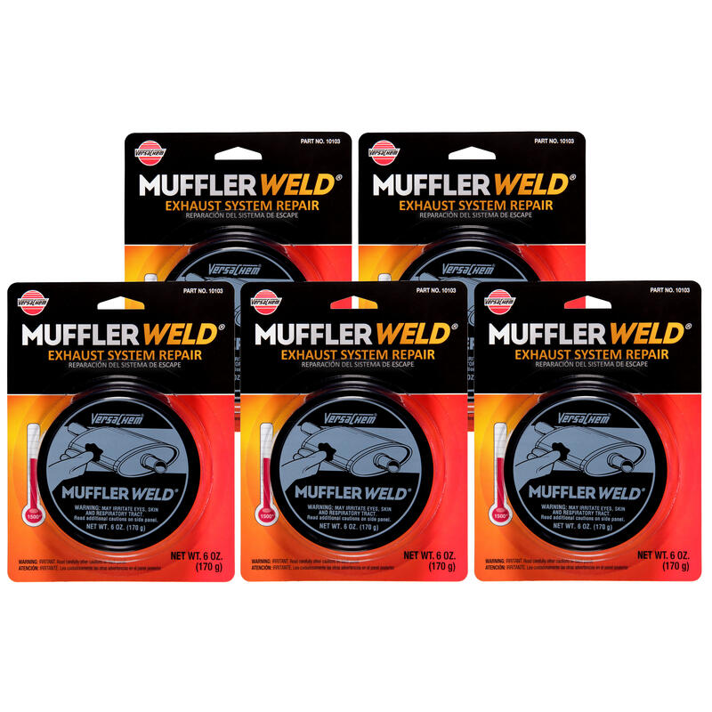 Photo for VersaChem Muffler/Exhaust Putty 10103(5-PACK); Muffler Weld Up to 1,500 deg. F 6.0 oz. 