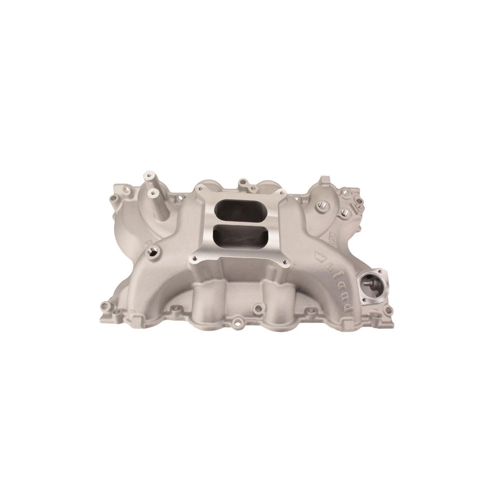 Weiand Intake Manifold 8012; Stealth Series Dual Plane 1500 to 6700 Satin Aluminum for Ford 429 to 460 