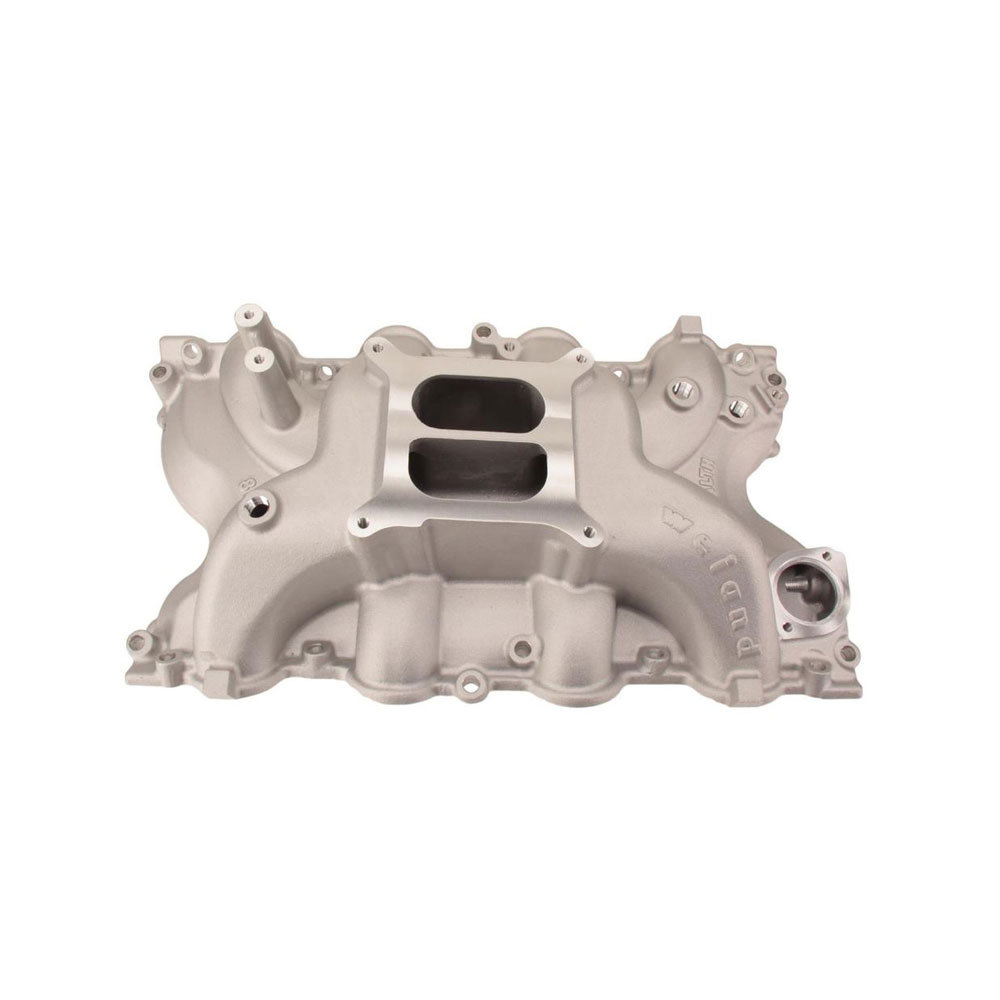 Weiand Intake Manifold 8012; Stealth Series Round Dual Plane 1500 to 6700 Satin Aluminum for Ford 429 to 460 