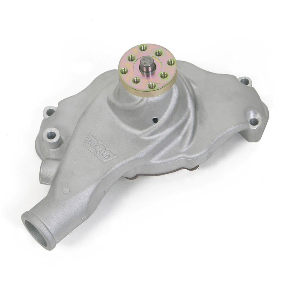 Photo for Weiand Water Pump 9212; Action Plus High Volume Natural Aluminum Short for Chevy 396 to 454 