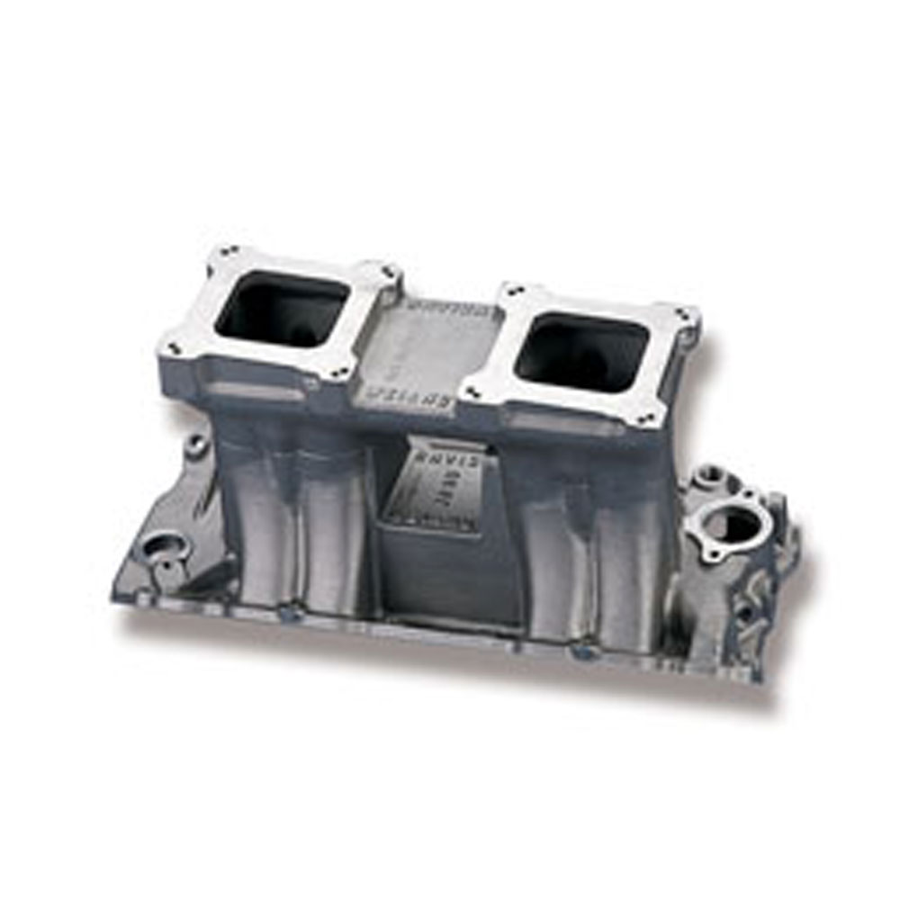 Weiand Intake Manifold 1981; Satin Aluminum for Chevy 396 to 454 