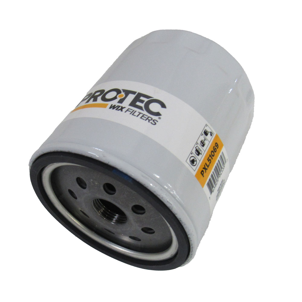 Wix Filters Oil Filter PXL51069; Protec White Steel Canister 13/16 in. -16 3.500 in. 