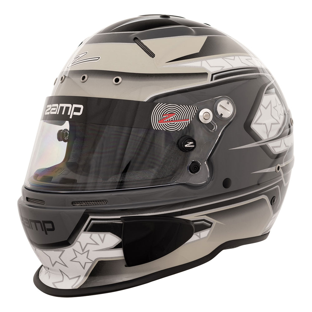 Photo for Zamp Helmet H760C01M; RZ70E Switch Medium Full Face Gray, Light Gray Snell SA2020, FIA 8859-2015