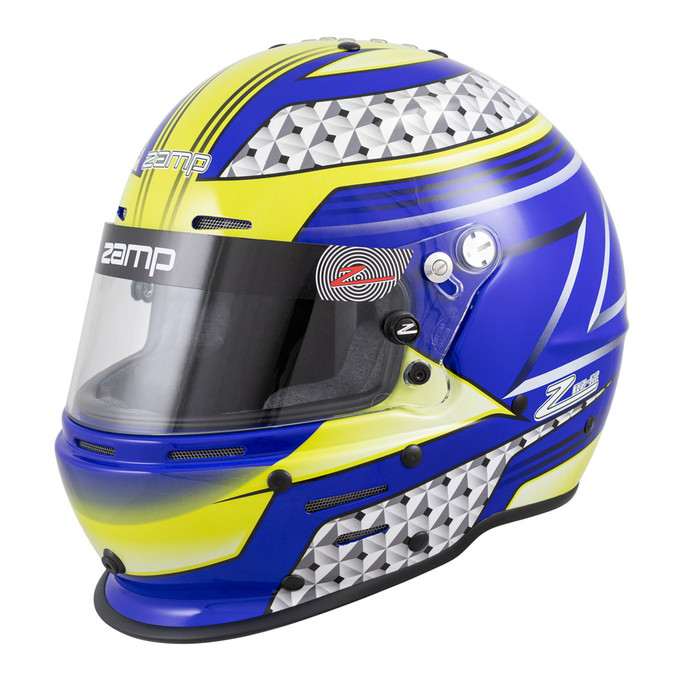 Photo for Zamp Helmet H764C36M; RZ62 Medium Full Face Blue, Green Snell SA2020