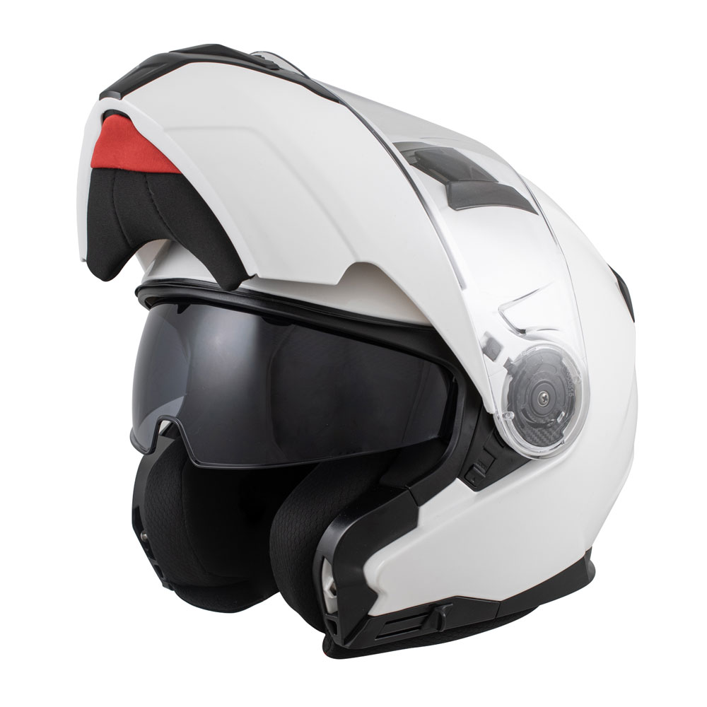 Photo for Zamp Motorcycle Helmet H776001M; FL4 Medium Full Face Gloss White ECE22.05, DOT