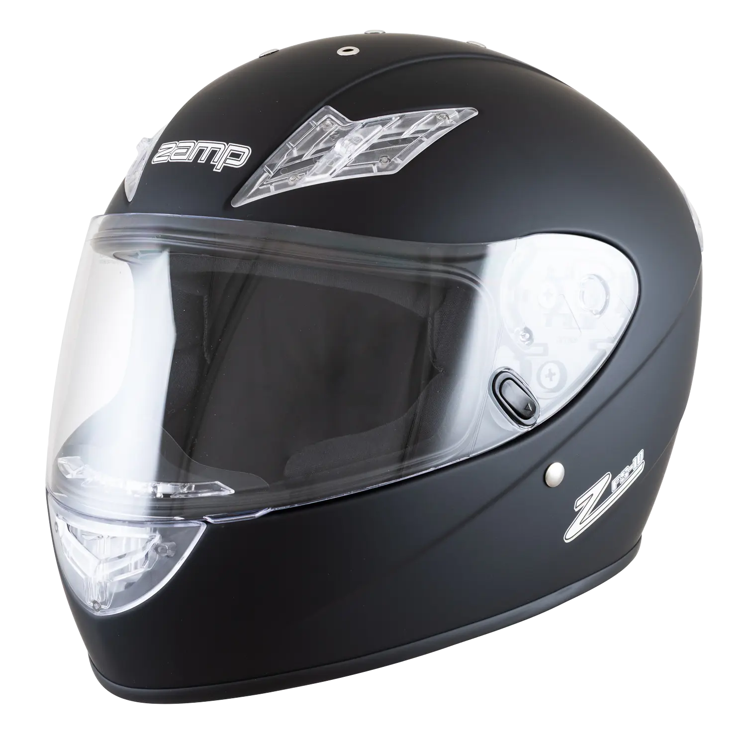 Zamp Helmet H77903FL; FS-10 Large Full Face Matte Black Snell M2025D, DOT 