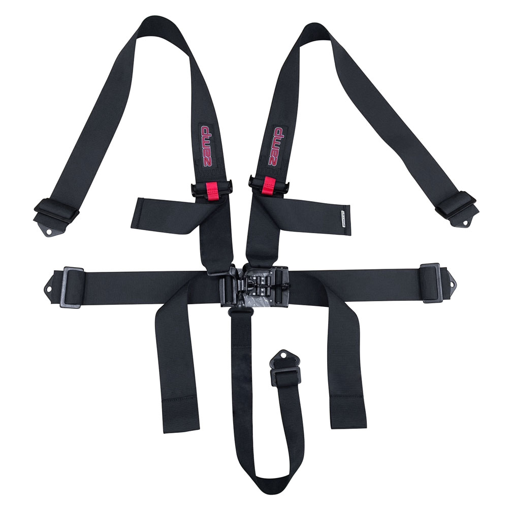 Zamp Seat Belt Harness HARN05S003; Race 3.000 in. Black 5 Point Latch 