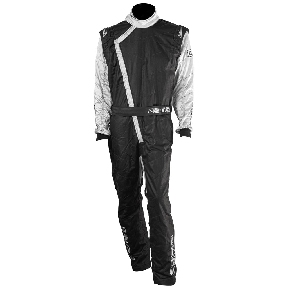 Photo for Zamp Racing Suit R07C153XL; ZR40 SFI 3.2A/5 3X Large 2 Layer Black, Gray
